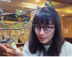 Noemie is an animal lover. She loves every type of animal, especially small birds.